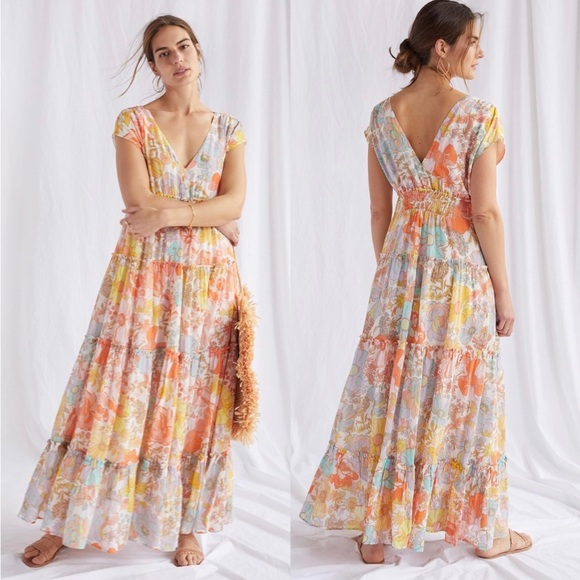 Anthropologie Dresses & Skirts - Anthropologie Floral Maxi Dress - Multicolor